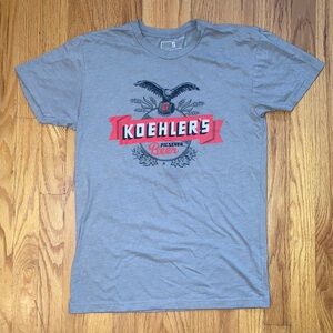 Koehler's Pilsener Beer Short-Sleeve T shirt Gray - Men's Size S Erie Apparel PA